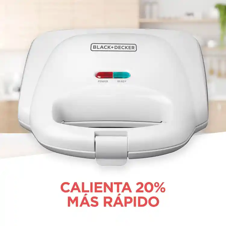 Sanduchera Black + Decker Sm1000w Blanco