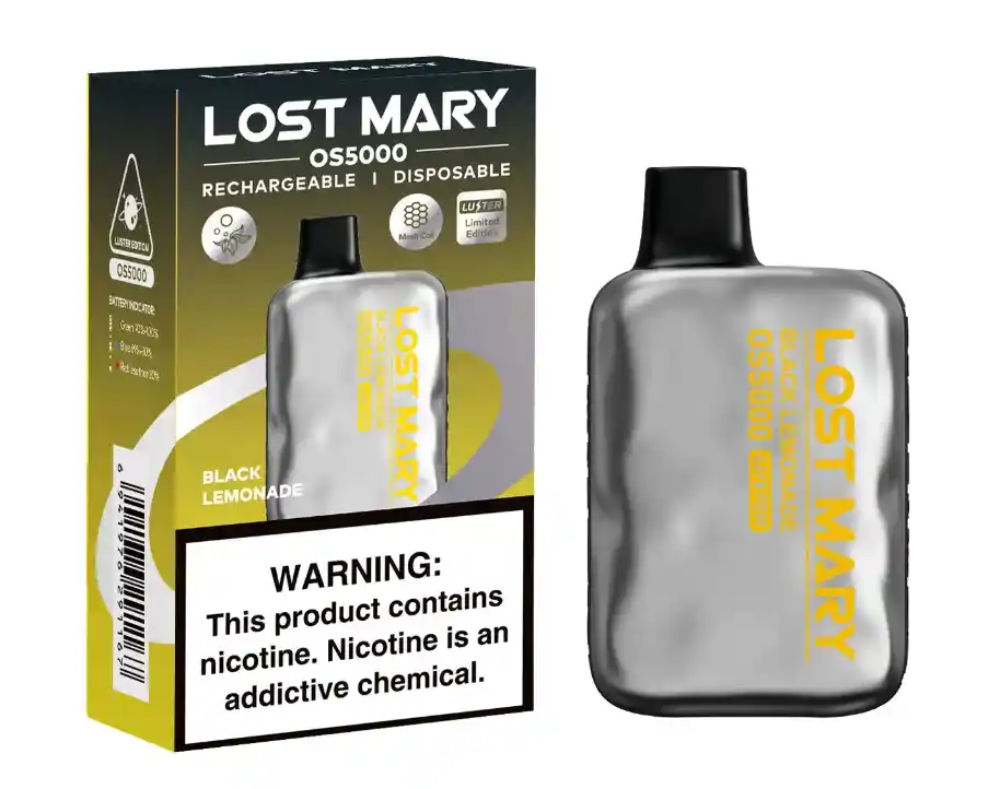 Vape Elfbar Lost Mary Black Lemonade 5000puffs Luster Edition