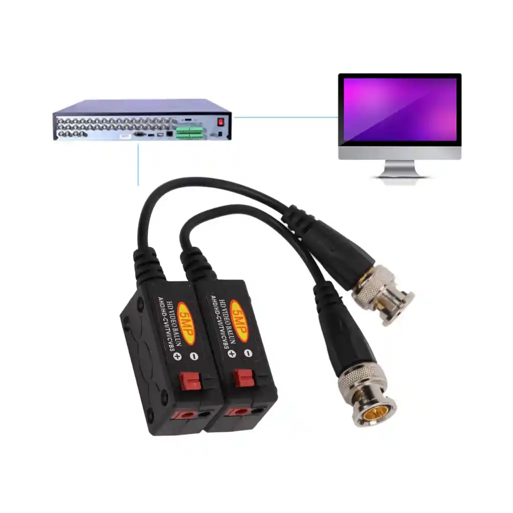 Video Balun Par Ahd Hdcvi Hdtvi Hasta 600 Metros 720 Y 1080