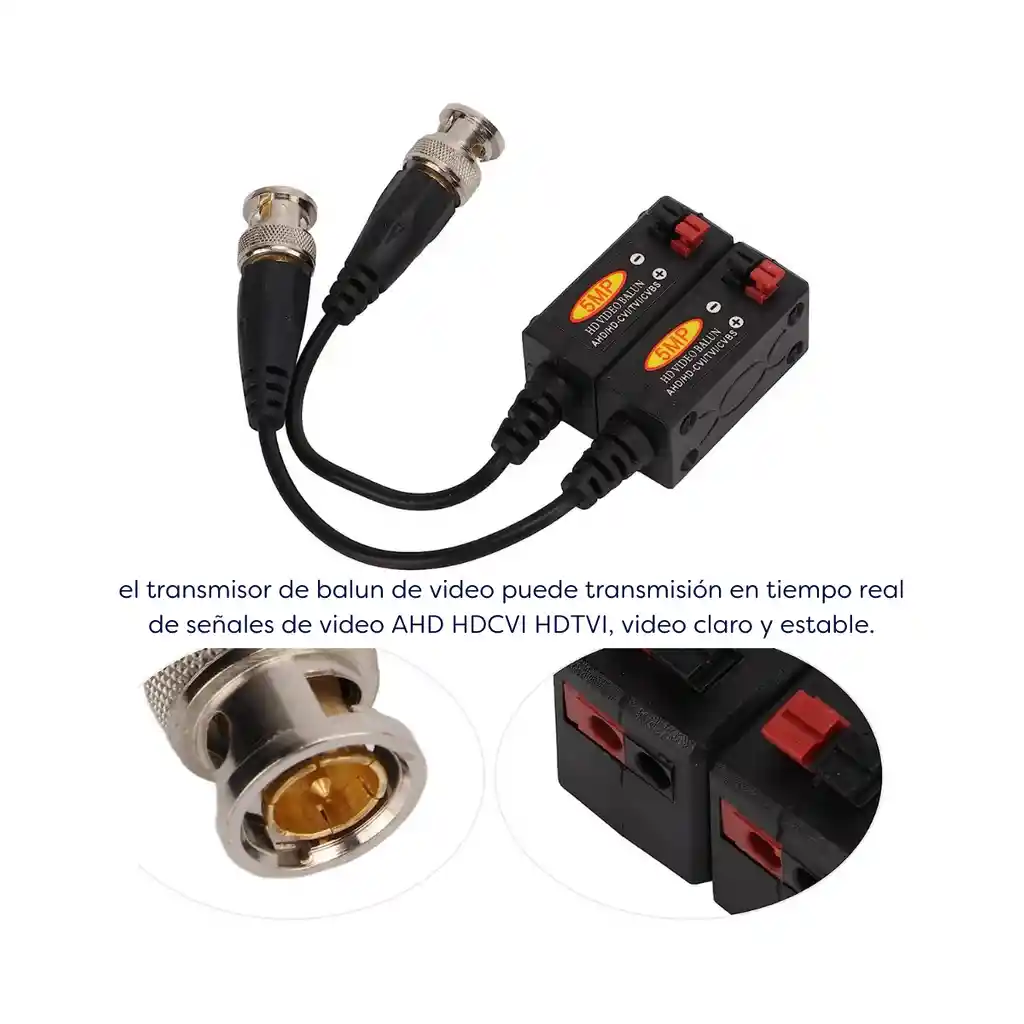 Video Balun Par Ahd Hdcvi Hdtvi Hasta 600 Metros 720 Y 1080