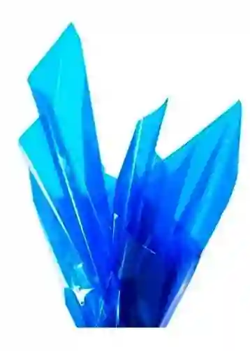 Papel Celofan Azul Pliego