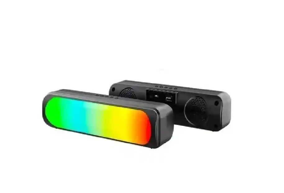 Mini Parlante Reproductor De Música Con Luces Led Subwoofer