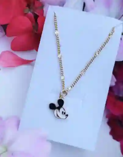 Cadena Con Dije Diseño Mickey