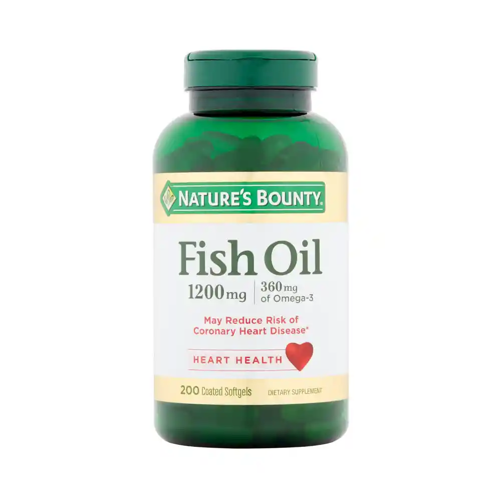 Natures Bounty 1200mg Fish Oil Omega-3 200cáp