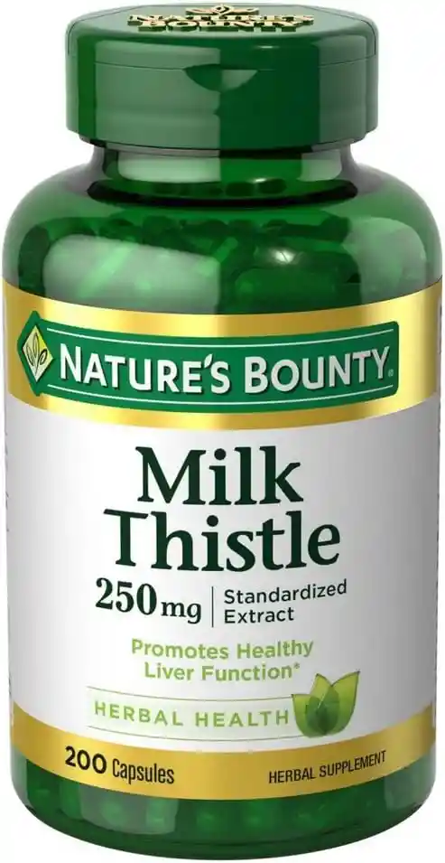 Natures Bounty Milk Thistle 250mg 200 Cápsulas