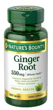 Natures Bounty Ginger Root 550 Mg 100 Capsules