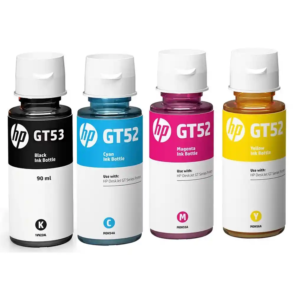 Tinta Hp Gt53 Para Uso En Impresoras Ink Tank 480 Kit X 4 Unidades