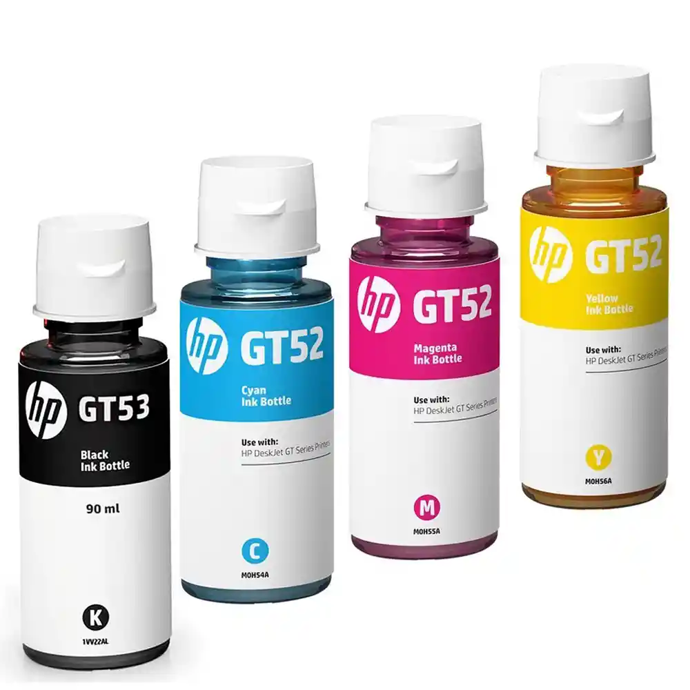 Tinta Hp Gt53 Para Uso En Impresoras Ink Tank 480 Kit X 4 Unidades