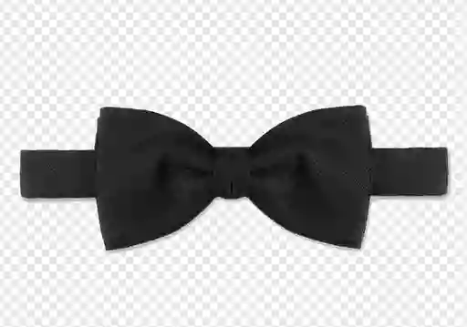 Corbatin Corbata Moño Satinado Color Negro Halloween Disfraz