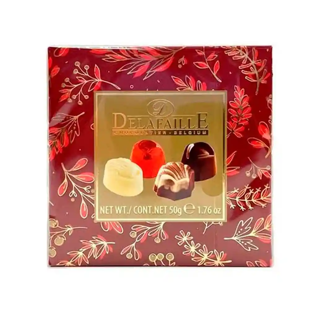 Delafaille Chocolates Belgas Café - Vainilla - Cereza - Amaretto 50g (1.76 Oz)