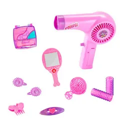 Juego Kit De Belleza Para Niñas Accesorios Juguetes Secador