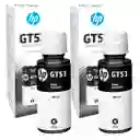 Tinta Hp Gt53 Para Recargar Impresoras Gt310 Gt415 Gt5810 Kit X 2 Negro