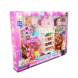 Muñeca Princesa Vestidos Zapatos Accesorios Juguete Niñas