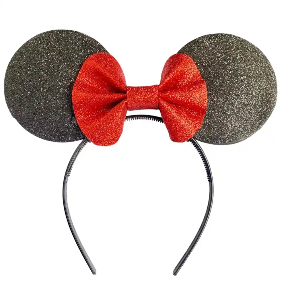 Vincha Diadema Minnie Mouse Escarchada Halloween Hora Loca Carnaval