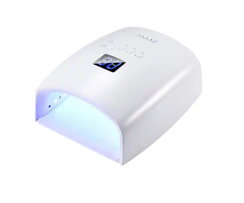 Secador De Uñas, Gel Recargable De 60 W, Lámpara De Uñas Led Uv Para Uñas De Gel, Pantalla Lcd Con 4 Ajustes De Temporizador