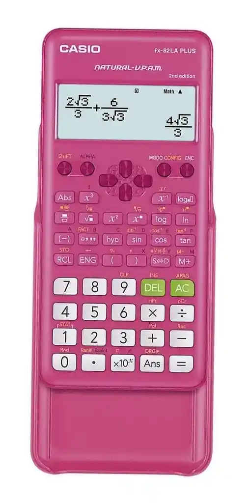 Calculadora Científica Casio Fx-82la Plus -2 Color Rosa