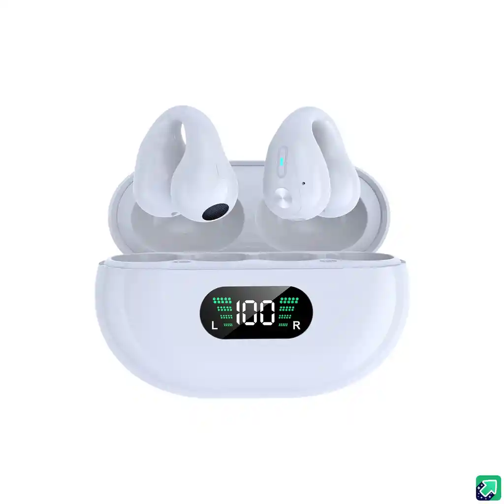 Audífonos Tws Bluetooth 5.0 Hifi Sound 9d Touch Control Blancos