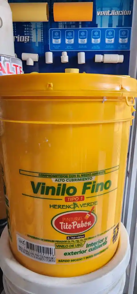 Vinilo Fino Tipo 1 Blanco - Balde