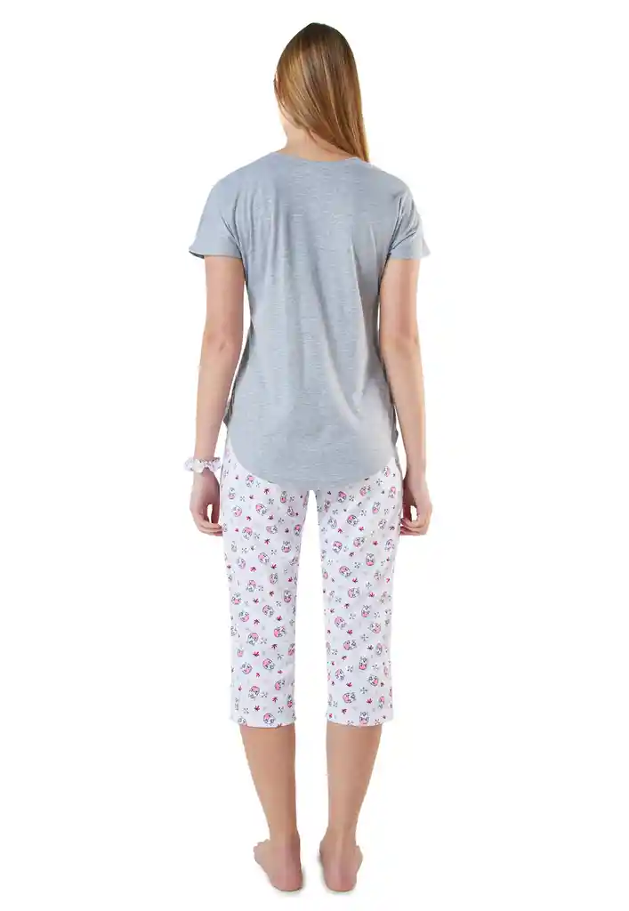 Pijama Capri Mujer Agatha Santana Magenta Talla L