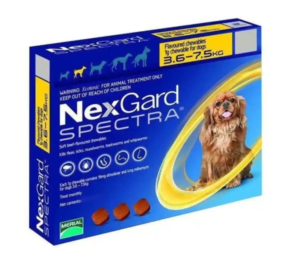 Nexgard Spectra. Para Perros 3.5 A 7.5 Kg