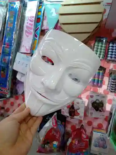 Máscara Anonymous V Venganza Vendetta Decoración Halloween Fiesta Halloween