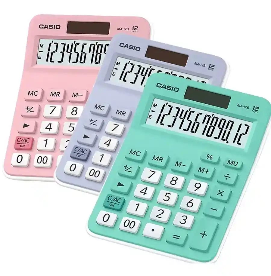 Calculadora Casio 12 Digitos Original Mx12b Colores