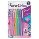 Plumígrafo Paper Mate Flair Candy Pop X 6u