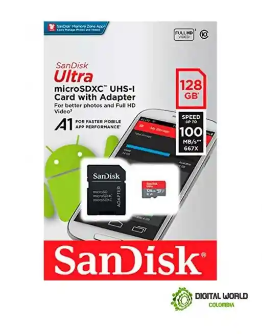 Memoria Micro Sd Sandisk 128 Gb Ultra