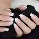 Uñas Postizas Blancas Transparentes En Gel Mediana X20 Unds