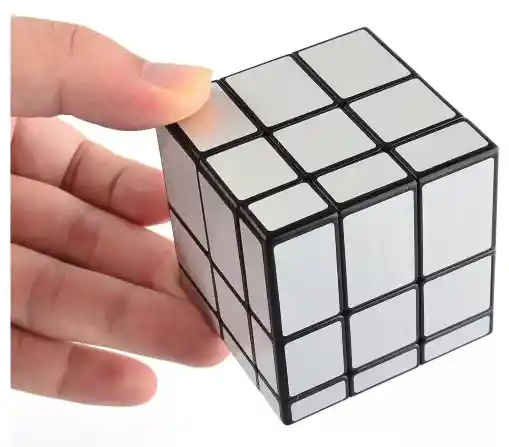 Cubo Rubik Mirror 2x2 Rompecabezas 3d Espejo Dorado O Plateado