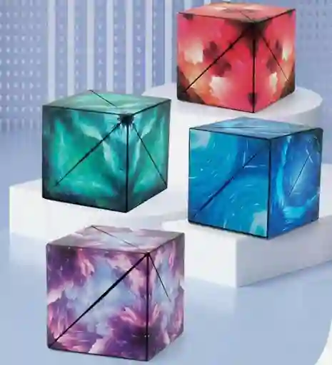 Cubo Rubik De Bloque Geométrico 3d Magnético Magiccube 72 Formas Variedad