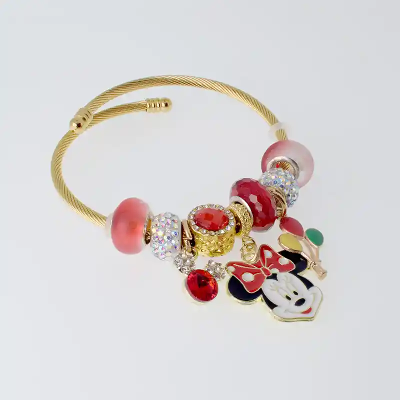 Pulsera Roja Minnie - Acero