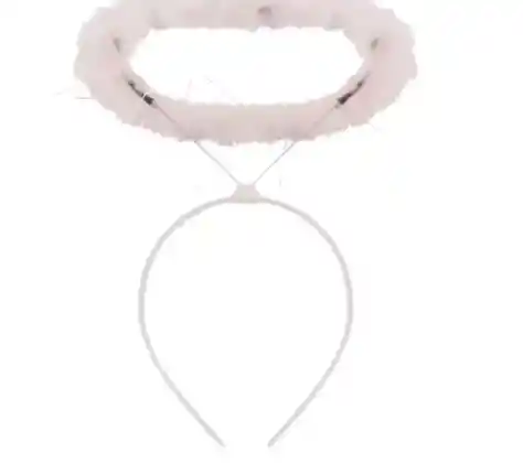 Disfraz Angel Blanco Alas 60cm + Aureola Adulto Mujer Halloween Fiesta Sexy