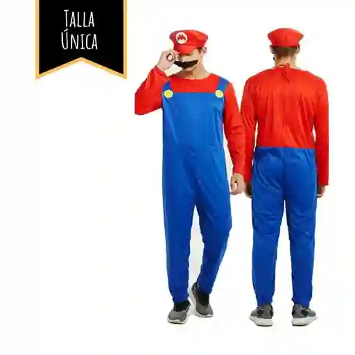 Disfraz Halloween Adulto Mario Bros Talla Única