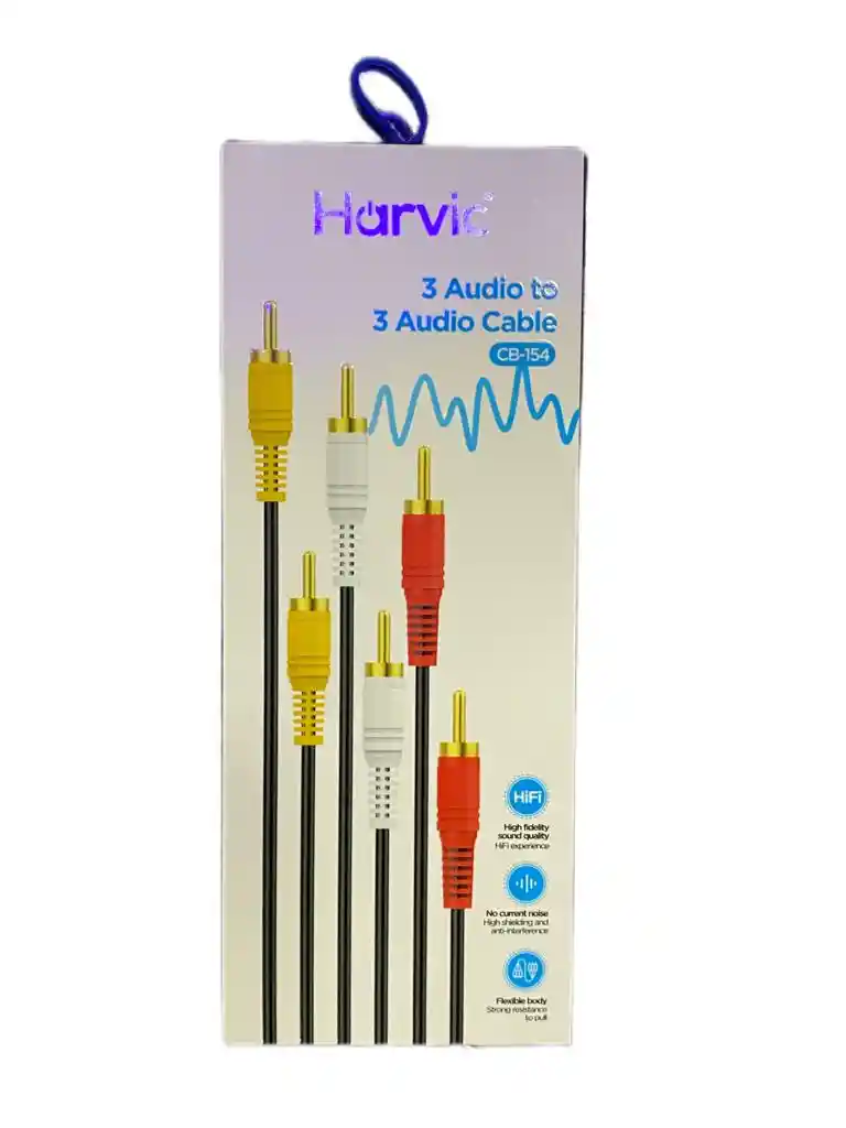 Cable 3x3 Rca Audio Y Video 1.5 Mts