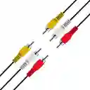 Cable 3x3 Rca Audio Y Video 1.5 Mts