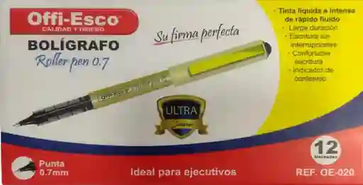 Esfero Caja Roller Pen 0.7 Oe020 X 12 Unid