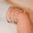 Pulsera Entorchada Círculos Tono Tres Oros