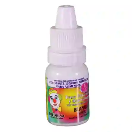 Colorante Lìquido Color Blanco 7 Ml