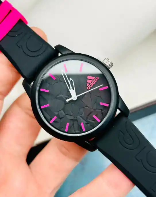 Reloj Analógico De Pulso En Goma Adidas Color's Negro