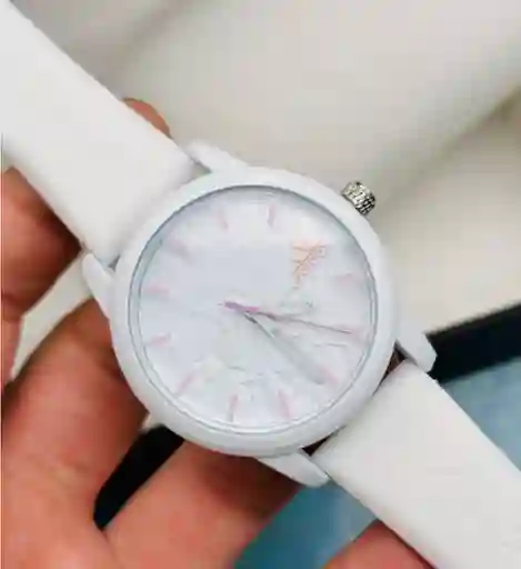 Reloj Analógico De Pulso En Goma Adidas Color's Blanco