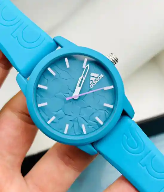 Reloj Analógico De Pulso En Goma Adidas Color's Azul