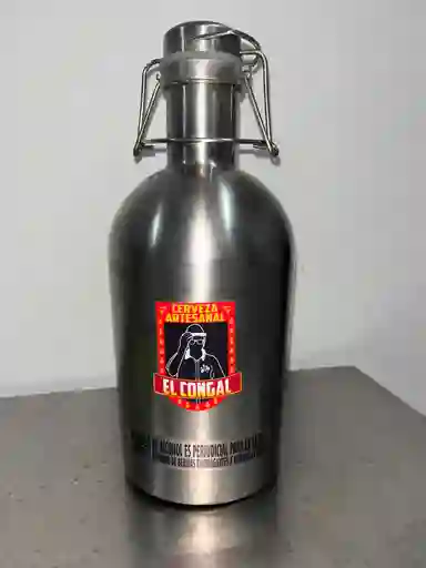 Cerveza Artesanal El Congal Barril 2l Acero Inox.