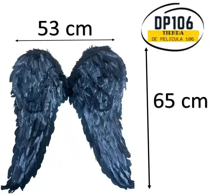 Alas Plumas Negras Disfraz De Angel Grandes