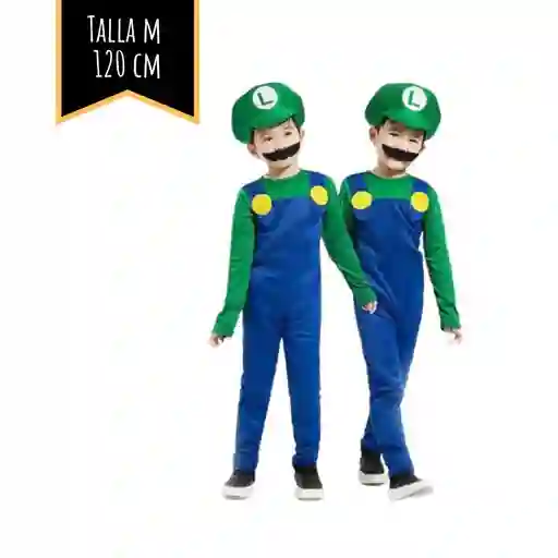 Disfraz Halloween Niño Luigi Talla M (120 Cm)