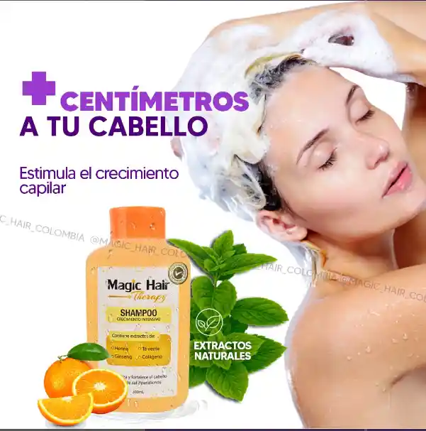 Shampoo Crecimiento Del Cabello Sin Sal |magic Hair