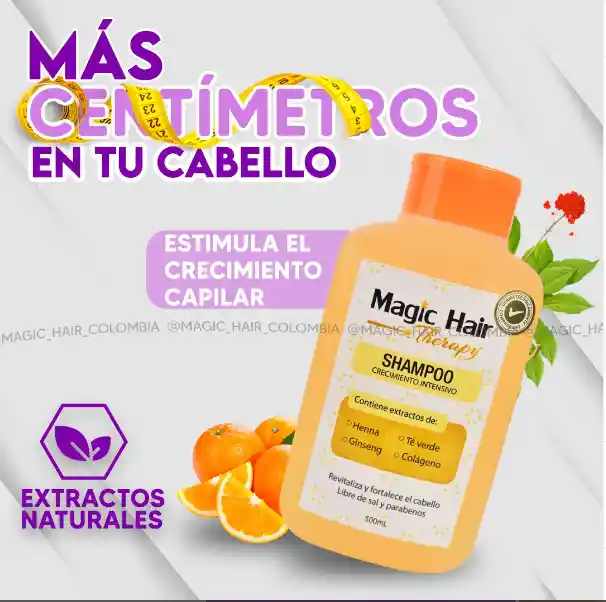 Shampoo Crecimiento Del Cabello Sin Sal |magic Hair