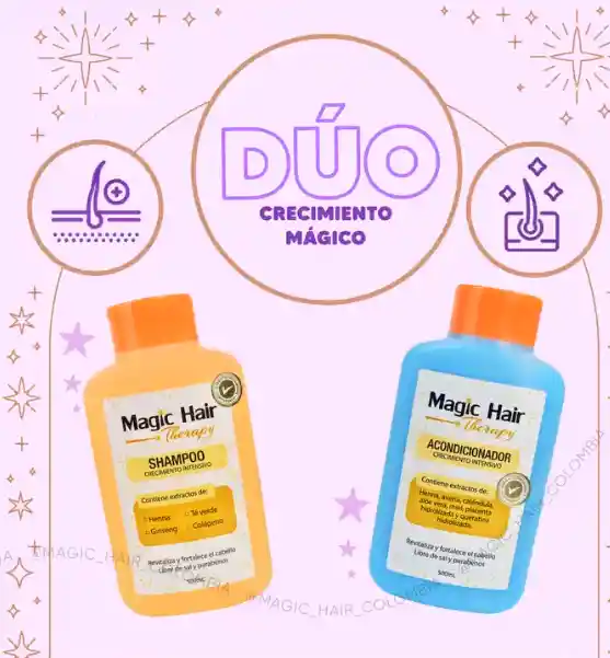 Shampoo Crecimiento Del Cabello Sin Sal |magic Hair