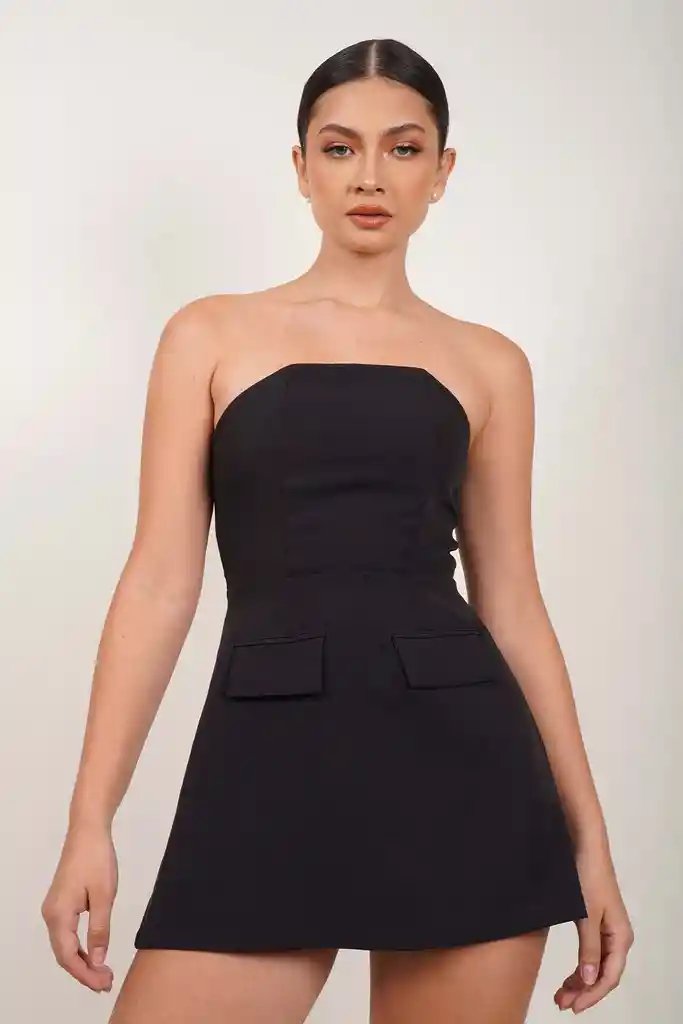 Vestido Straple Negro S