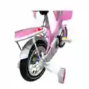 Bicicleta Niñas Rin 12 Canasta Pito Frenos Princess - Lila